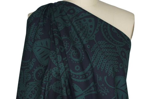 Robert Kaufman stylized floral cotton