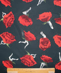 roses with legs print cotton