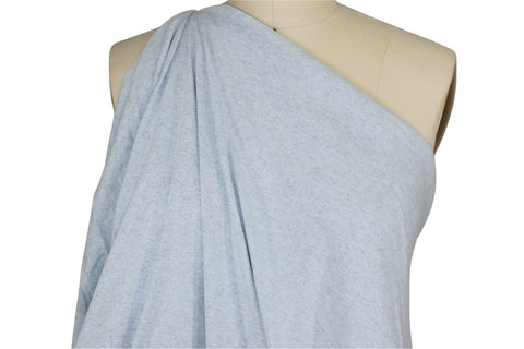 Cotton Ribbed Knit - Heathered Light Blue – Gorgeous Fabrics