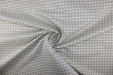 Eng!neered G@rments Houndstooth Canvas Coating - Beige/White