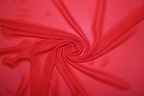 Silk crepe de chine fabric