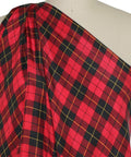 Tartan silk crepe de chine