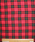 Tartan silk crepe de chine