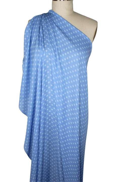 polka dot silk crepe de chine
