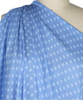 polka dot silk crepe de chine