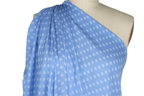polka dot silk crepe de chine