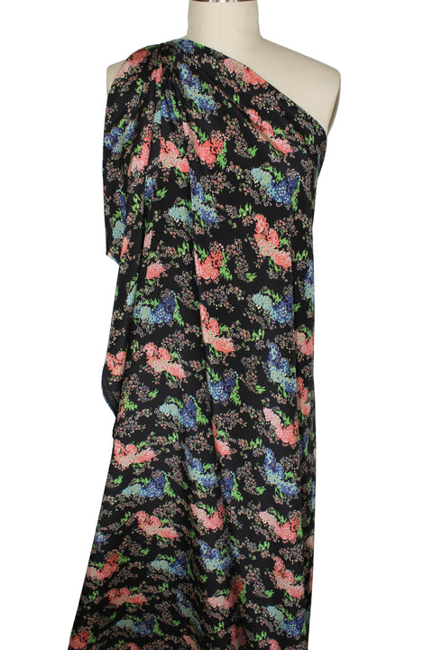 Floral silk crepe de chine