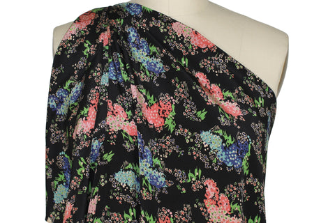 Floral silk crepe de chine