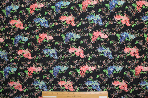 Floral silk crepe de chine