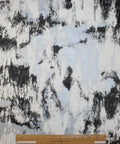 Marble effect silk satin