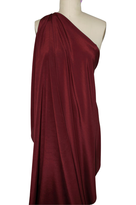 Burgundy ilk crepe de chine
