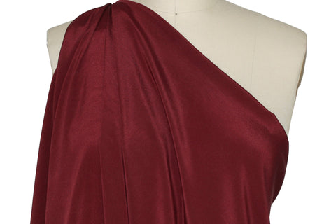 Burgundy ilk crepe de chine