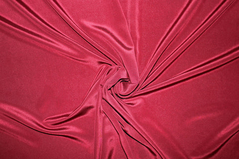 Burgundy ilk crepe de chine