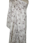0scar floral hammered silk