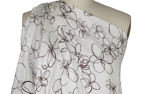 0scar floral hammered silk