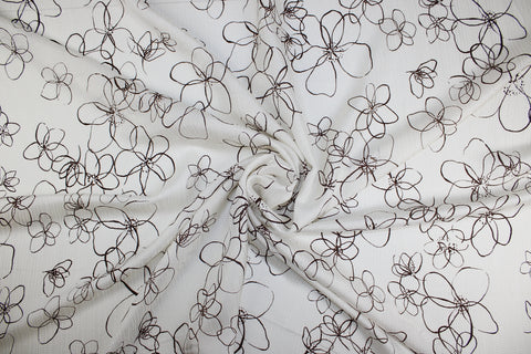 0scar floral hammered silk