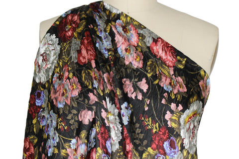 0scar floral silk matellassé