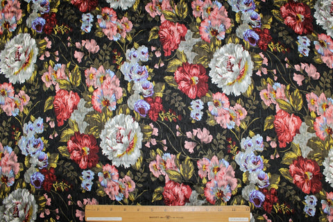 0scar floral silk matellassé