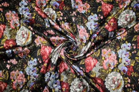 0scar floral silk matellassé