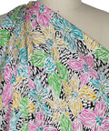 0scar dense floral silk crepe de chine