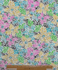 0scar dense floral silk crepe de chine