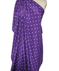 Polka dot silk crepe de chine