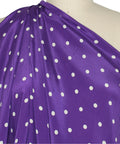 Polka dot silk crepe de chine