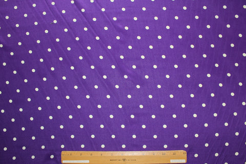 Polka dot silk crepe de chine