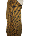 Bronze and black 0scar silk jacquard