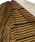 Bronze and black 0scar silk jacquard