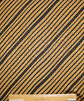 Bronze and black 0scar silk jacquard