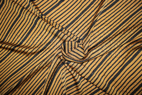 Bronze and black 0scar silk jacquard