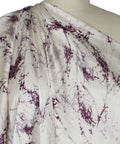 0scar hammered silk in purple, gray, and white