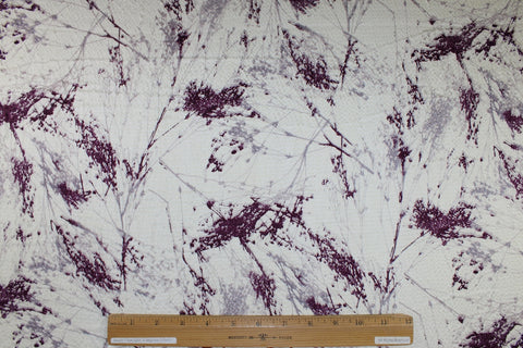 0scar hammered silk in purple, gray, and white