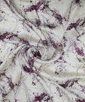 0scar hammered silk in purple, gray, and white