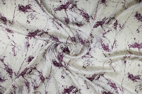 0scar hammered silk in purple, gray, and white