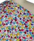 Fun floral silk crepe de chine