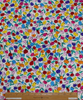 Fun floral silk crepe de chine