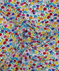 Fun floral silk crepe de chine
