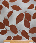 0scar leaf print silk crepe de chine
