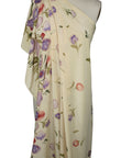 0scar de la Renta border print silk crepe de chine