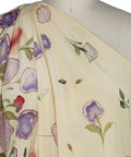 0scar de la Renta border print silk crepe de chine