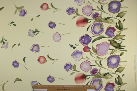 0scar de la Renta border print silk crepe de chine