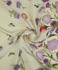 0scar de la Renta border print silk crepe de chine