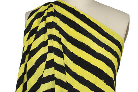 0scar striped silk crepe de chine