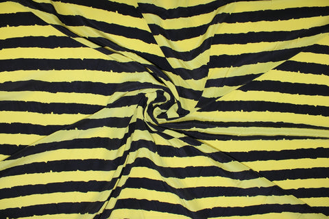 0scar striped silk crepe de chine