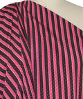 Foulard stripe panel silk