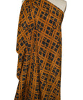 0scar plaid/rope print  silk 