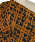 0scar plaid/rope print  silk 