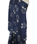 0scar de la Renta rose print silk